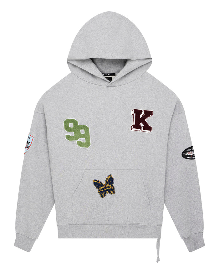 The Patched Ekcess Hoodie Grey