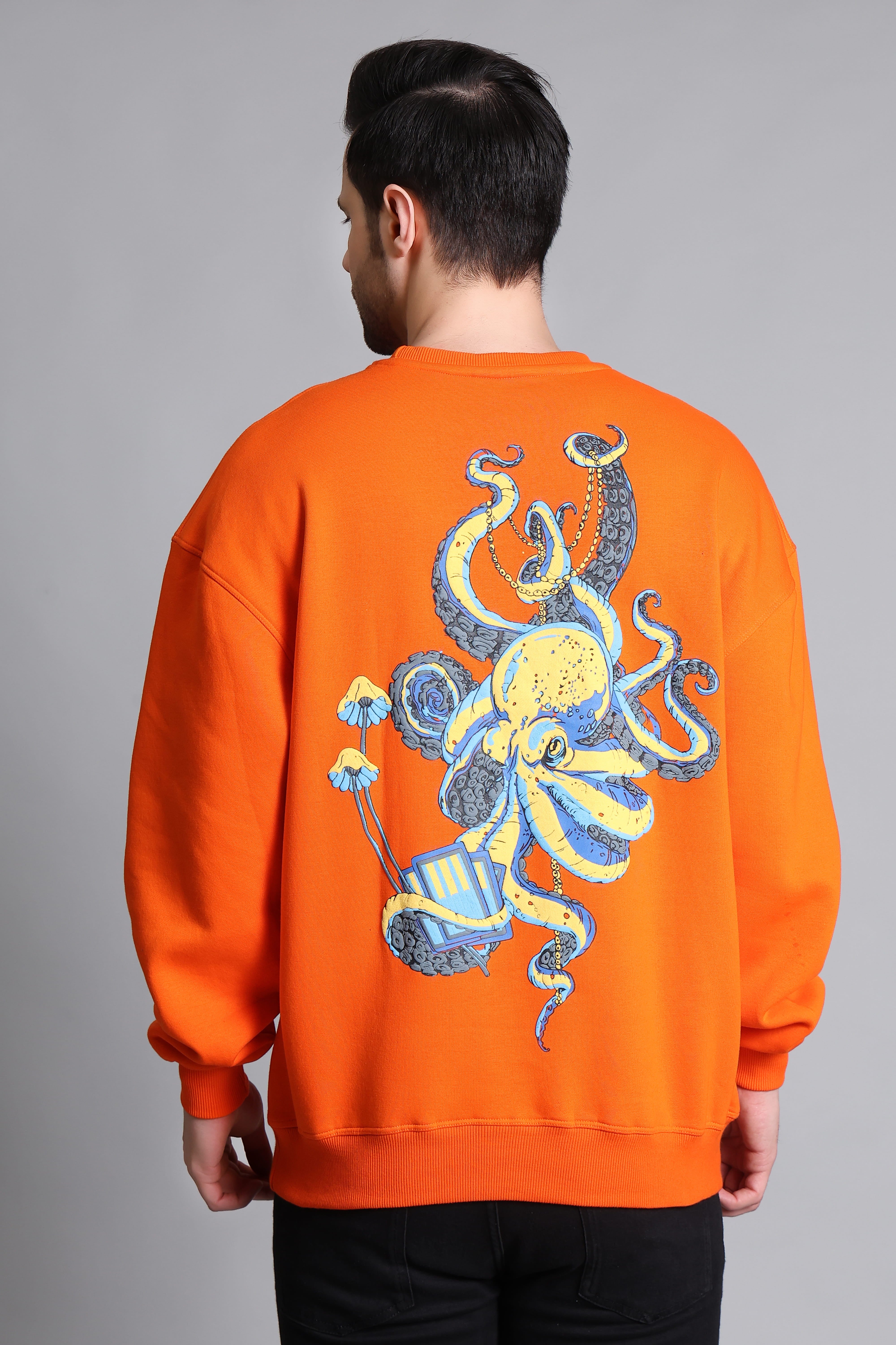 OCTOPUS VULGARIS ORANGE SWEATSHIRT
