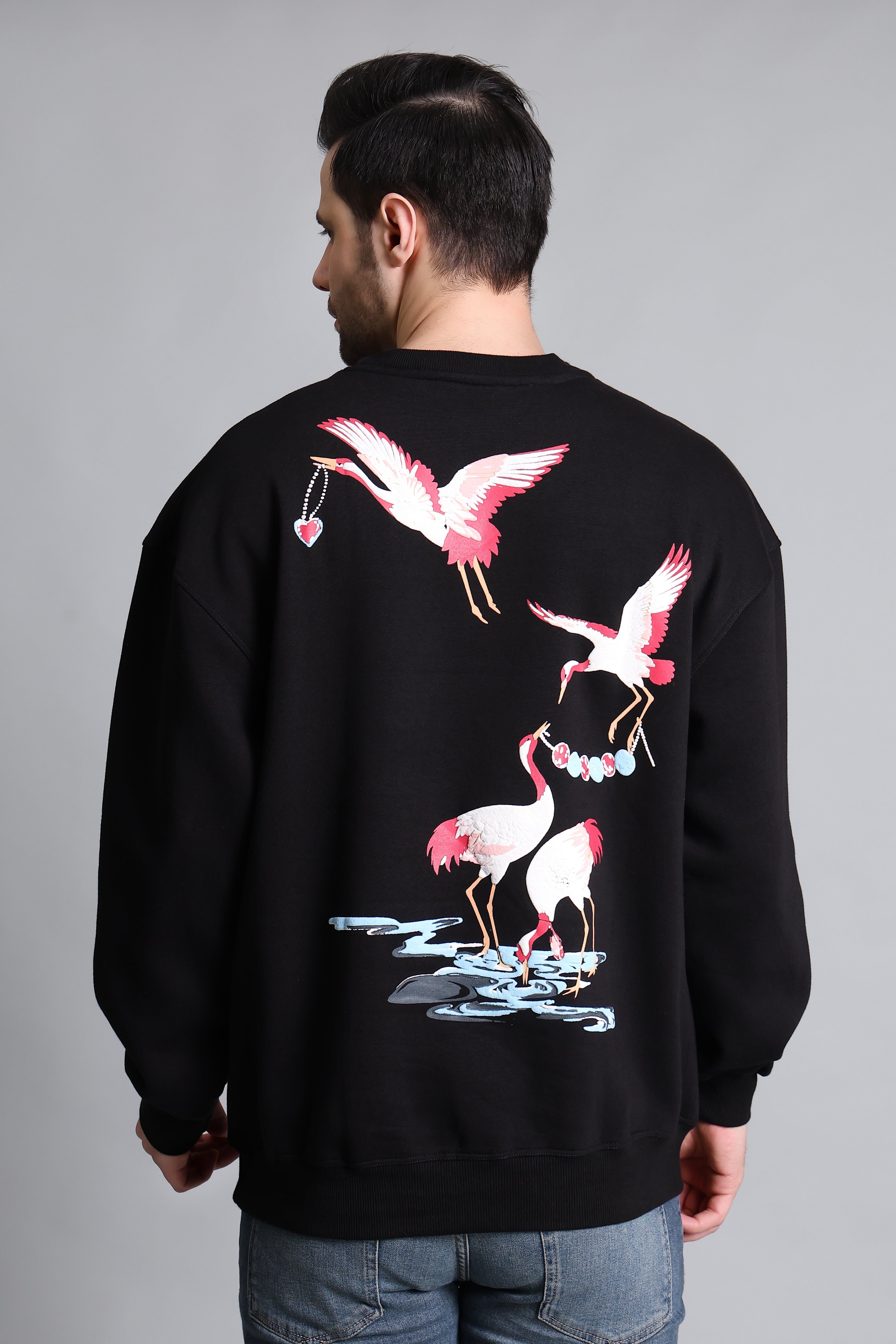 SANDHILL CRANE BLACK SWEATSHIRT