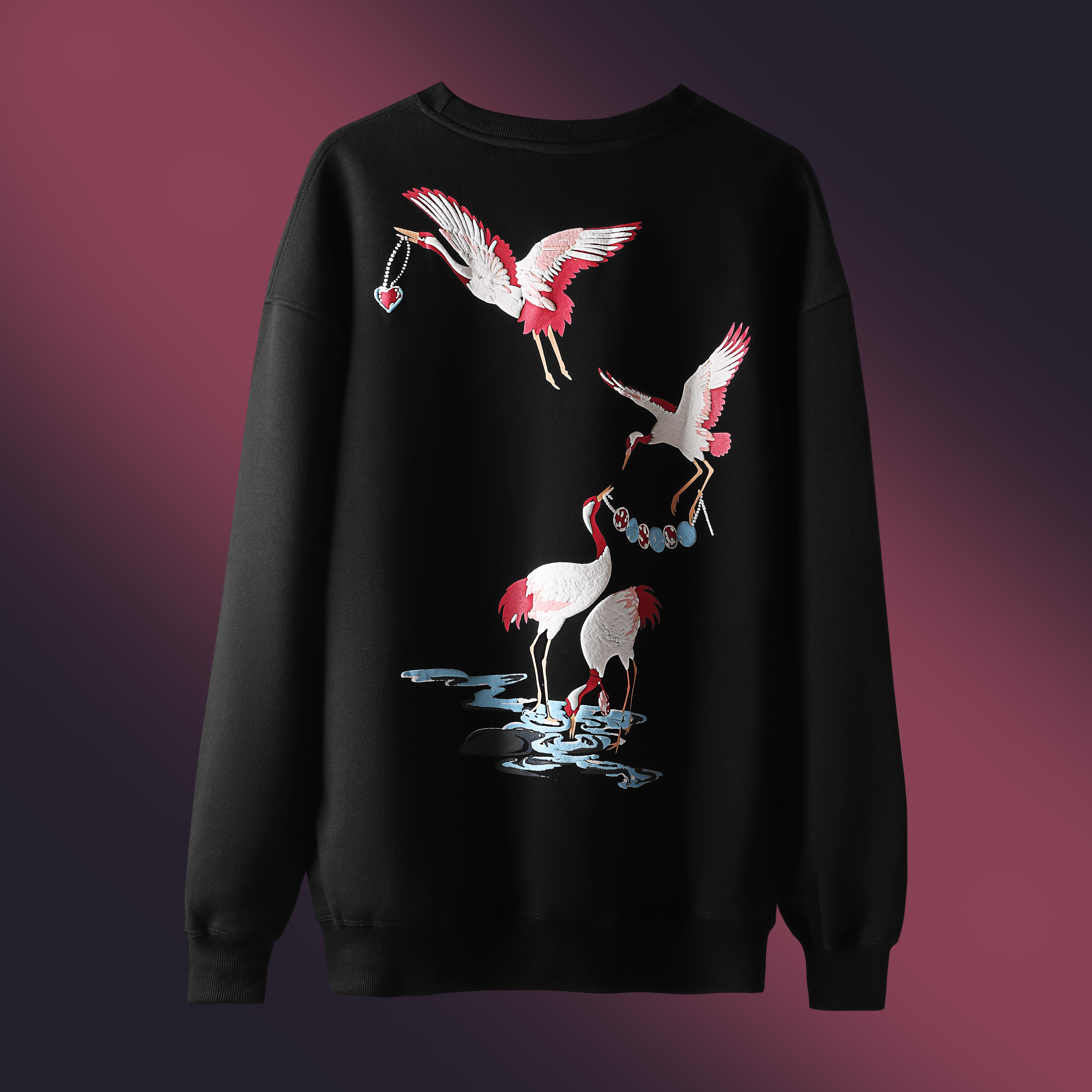 SANDHILL CRANE BLACK SWEATSHIRT