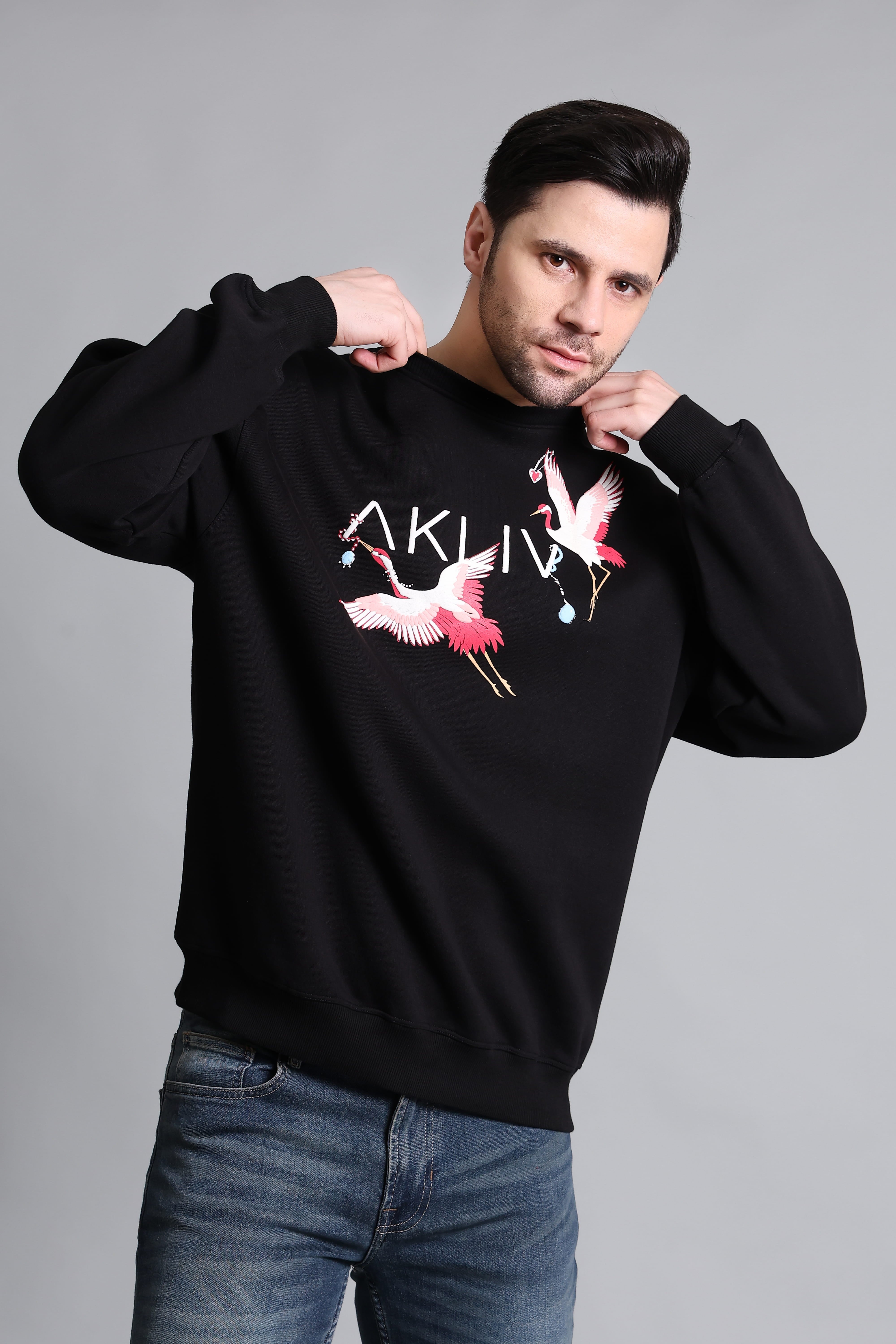 SANDHILL CRANE BLACK SWEATSHIRT