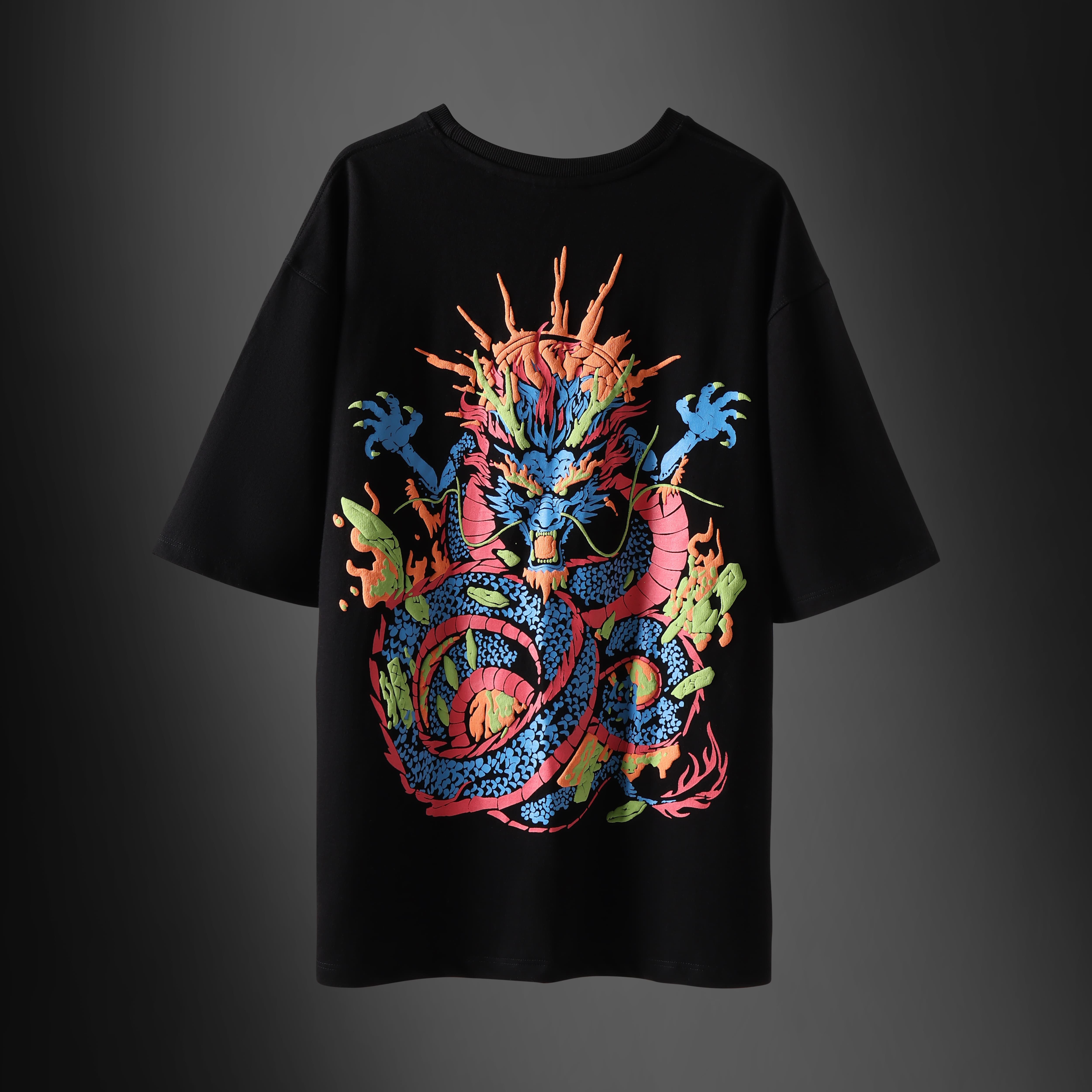 SERPENT FIRE BREATHER BLACK    T-SHIRT